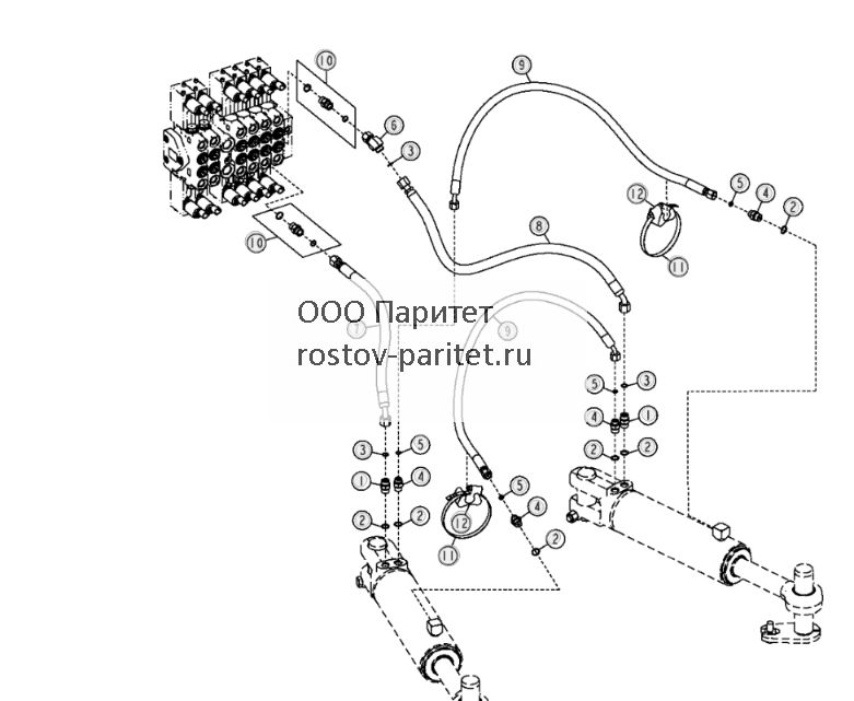 Задний трубопровод рулевого управления (Grade Pro) - ST3411 238.jpg